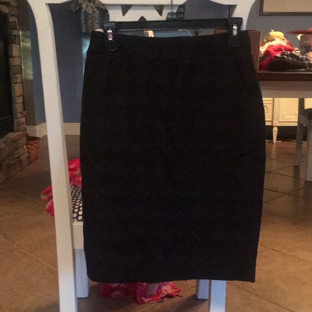 Black pencil skirt